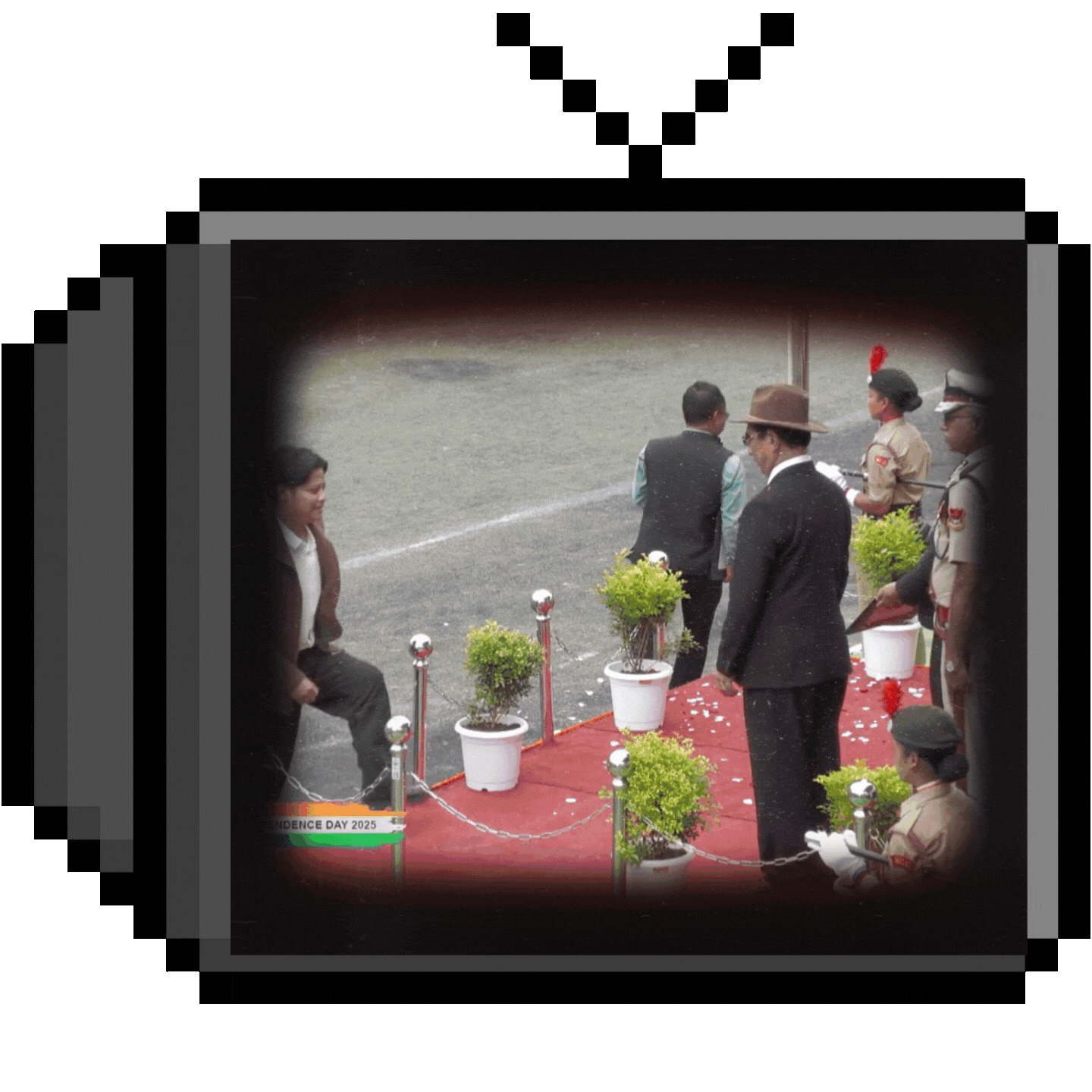 Pixel Play receiving award